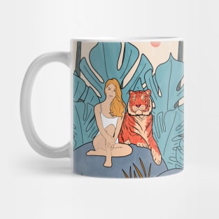 The Girl And The Tiger Mug